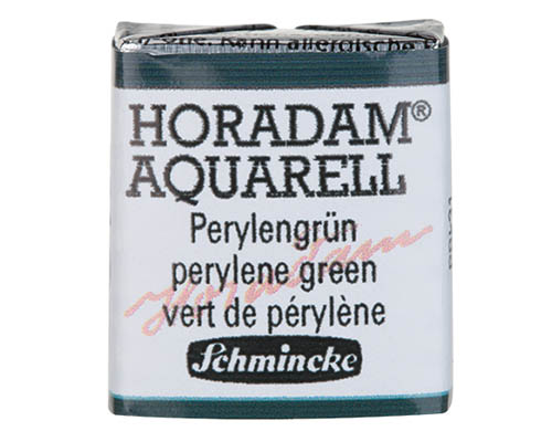 Schmincke Horadam Watercolour  Half Pan  Perylene Green