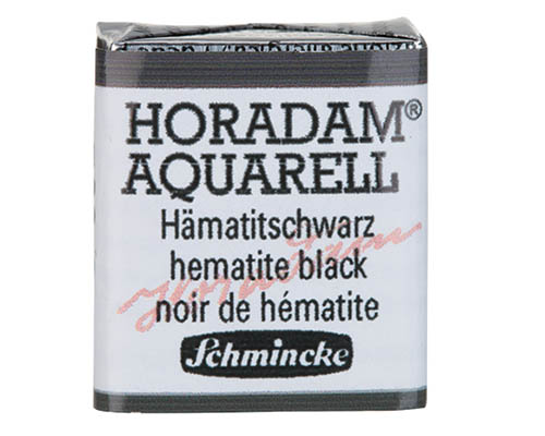 Schmincke Horadam Watercolour – Half Pan – Hematite Black