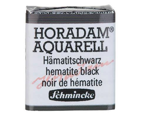 Schmincke Horadam Watercolour  Half Pan  Hematite Black