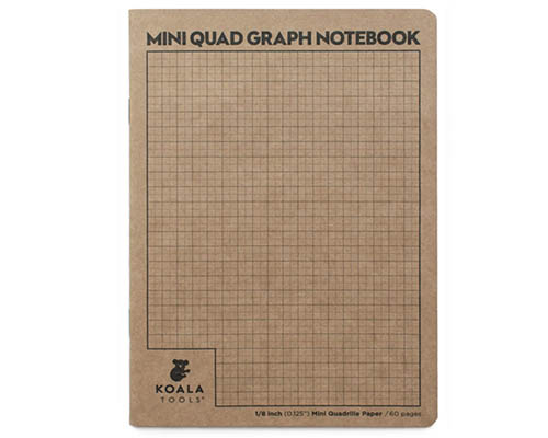 Koala Tools  Mini Quad Grid Sketchbook 5 x 7 in.
