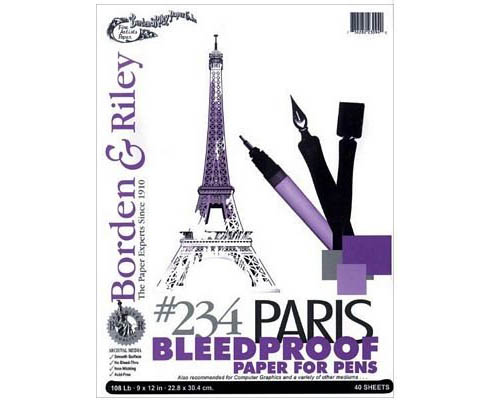 Borden & Riley #234 Paris Paper For Pens 9 x 12 in.