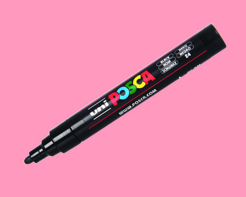 POSCA paint marker  PC-5M  Medium Tip  Fluorescent Red