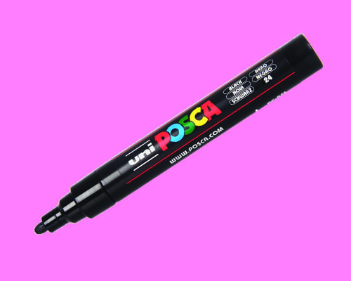 POSCA paint marker  PC-5M  Medium Tip  Fluorescent Pink