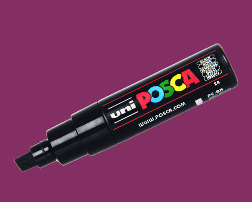 POSCA paint marker  PC-8K  Broad Tip  Red Wine