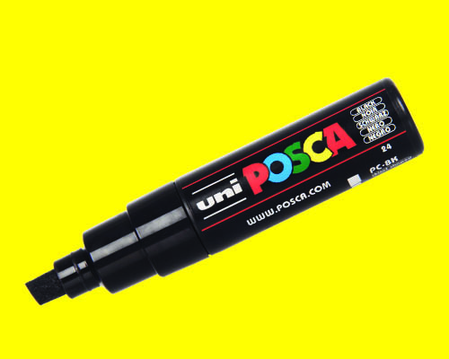 POSCA paint marker  PC-8K  Broad Tip  Bright Yellow
