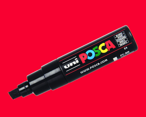 POSCA paint marker  PC-8K  Broad Tip  Red
