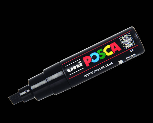 POSCA paint marker  PC-8K  Broad Tip  Black