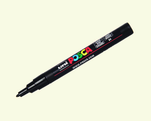 POSCA paint marker  PC-3M  Fine Tip  Ivory