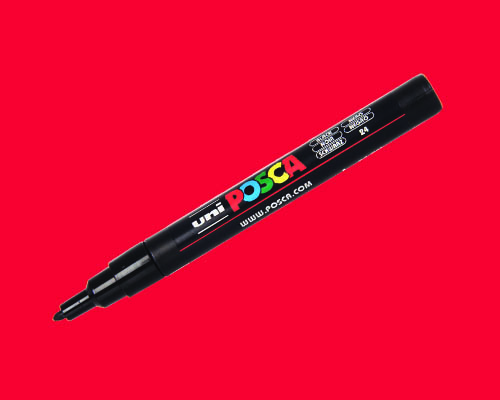 POSCA paint marker  PC-3M  Fine Tip  Red