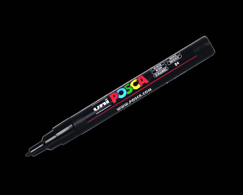 POSCA paint marker  PC-3M  Fine Tip  Black