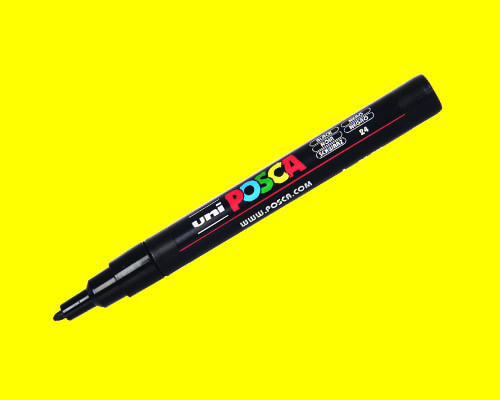 POSCA paint marker  PC-3M  Fine Tip  Yellow