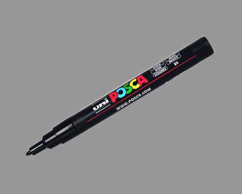 POSCA paint marker  PC-3M  Fine Tip  Silver