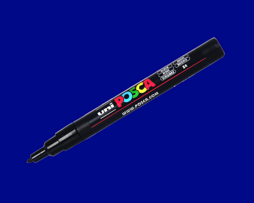 POSCA paint marker  PC-3M  Fine Tip  Dark Blue