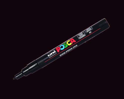 POSCA paint marker  PC-3M  Fine Tip  Dark Brown
