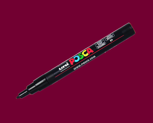 POSCA paint marker  PC-3M  Fine Tip  Dark Red