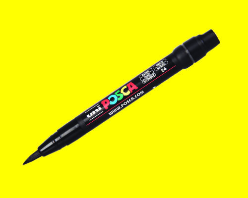 POSCA paint marker  PC-350  Brush Tip  Yellow