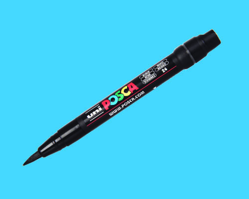 POSCA paint marker  PC-350  Brush Tip  Light Blue