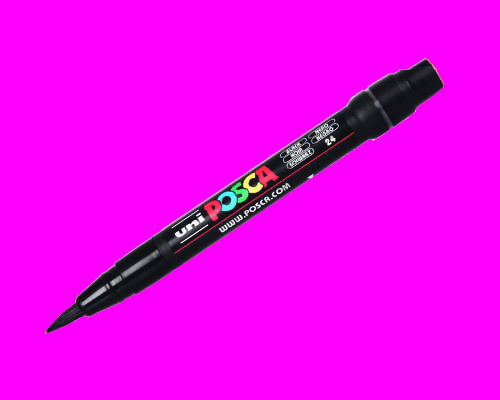 POSCA paint marker  PC-350  Brush Tip  Pink