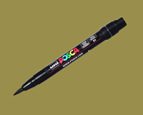POSCA paint marker  PC-350  Brush Tip  Gold