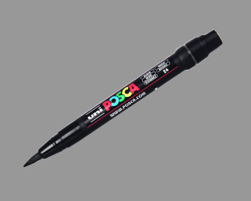 POSCA paint marker  PC-350  Brush Tip  Silver