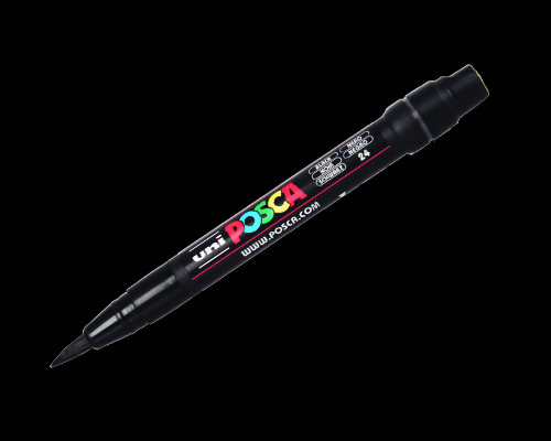 POSCA paint marker  PC-350  Brush Tip  Black