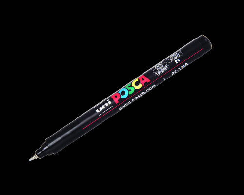POSCA paint marker  PC-1MR  Ultra-Fine Tip  Black