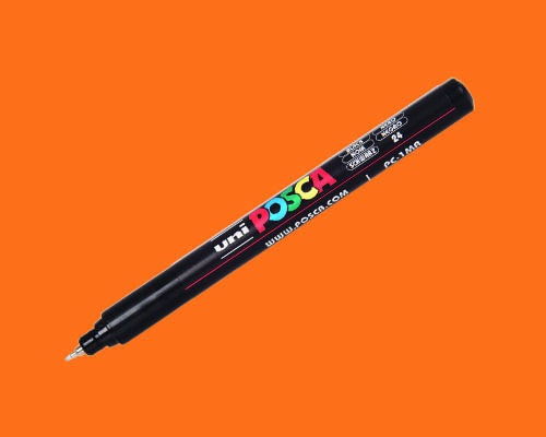 POSCA paint marker  PC-1MR  Ultra-Fine Tip  Orange