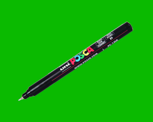 POSCA paint marker  PC-1MR  Ultra-Fine Tip  Green