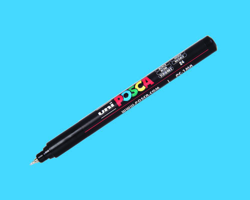 POSCA paint marker  PC-1MR  Ultra-Fine Tip  Light Blue