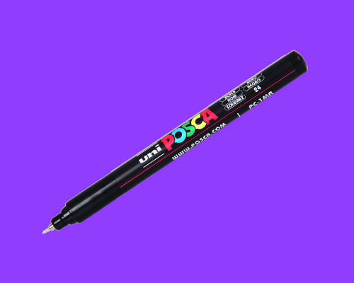 POSCA paint marker  PC-1MR  Ultra-Fine Tip  Violet