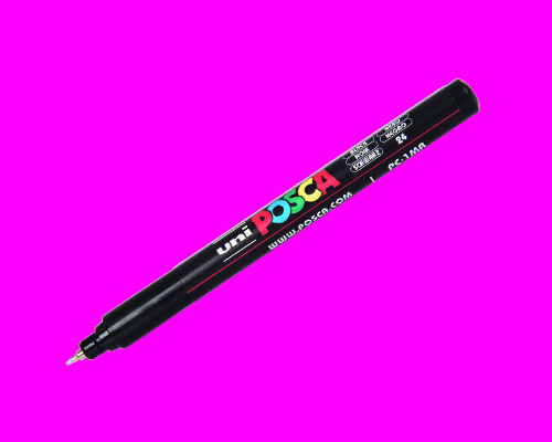 POSCA paint marker  PC-1MR  Ultra-Fine Tip  Pink