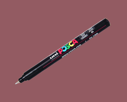 POSCA paint marker  PC-1MR  Ultra-Fine Tip  Metallic Red