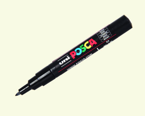 POSCA paint marker  PC-1MC  Extra-Fine Tip  Ivory