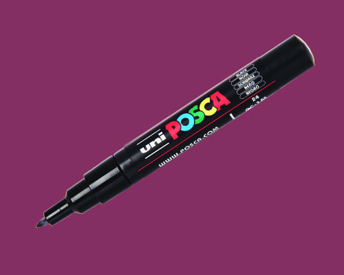 POSCA paint marker  PC-1MC  Extra-Fine Tip  Red Wine