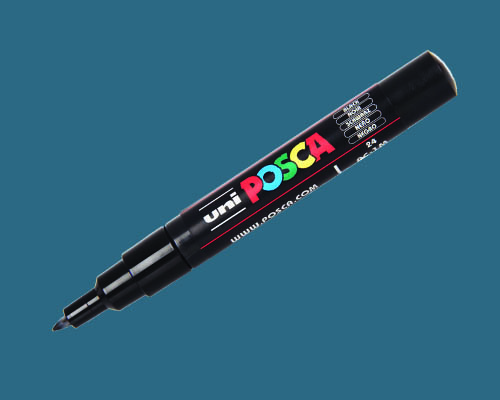 POSCA paint marker  PC-1MC  Extra-Fine Tip  Slate Grey