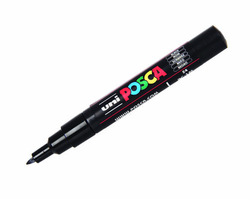 POSCA paint marker  PC-1MC  Extra-Fine Tip  White