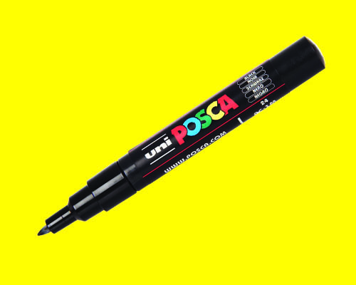 POSCA paint marker  PC-1MC  Extra-Fine Tip  Yellow