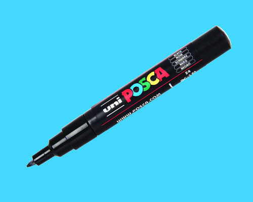 POSCA paint marker  PC-1MC  Extra-Fine Tip  Light Blue