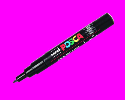 POSCA paint marker  PC-1MC  Extra-Fine Tip  Pink