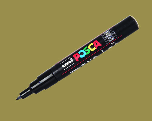 POSCA paint marker  PC-1MC  Extra-Fine Tip  Gold