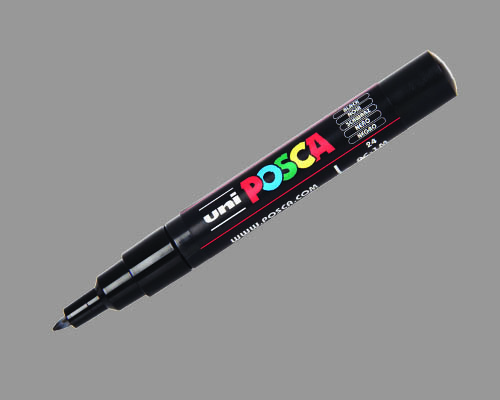 POSCA paint marker  PC-1MC  Extra-Fine Tip  Silver