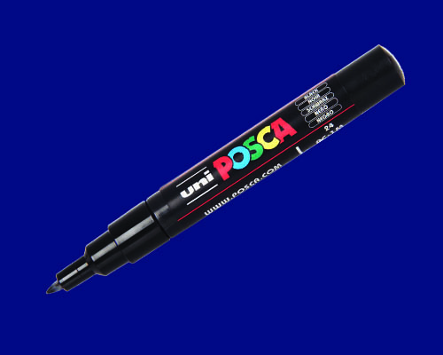 POSCA paint marker  PC-1MC  Extra-Fine Tip  Blue
