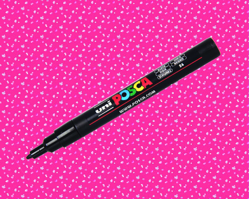 POSCA paint marker  PC-3M  Fine Tip  Glitter Red