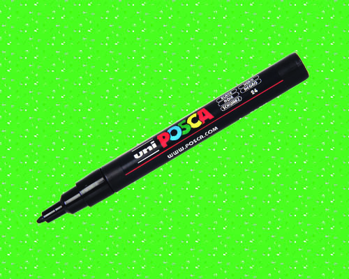 POSCA paint marker  PC-3M  Fine Tip  Glitter Green
