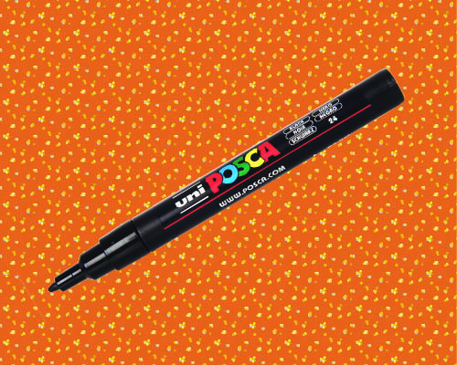 POSCA paint marker  PC-3M  Fine Tip  Glitter Orange