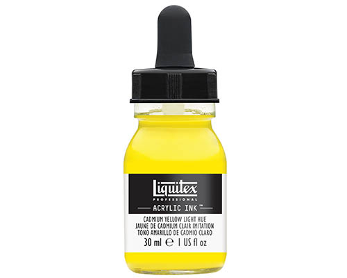 Liquitex Professional Acrylic Ink! – 30mL – Cadmium Yellow Light Hue