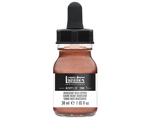Liquitex Professional Acrylic Ink! – 30mL – Iridescent Rich Copper