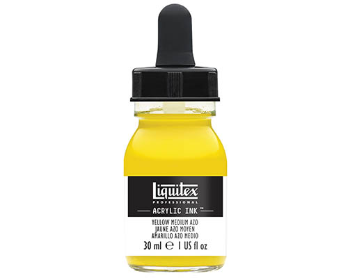 Liquitex Professional Acrylic Ink! – 30mL – Yellow Medium Azo