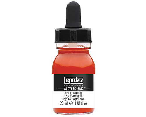 Liquitex Professional Acrylic Ink! – 30mL – Vivid Red Orange