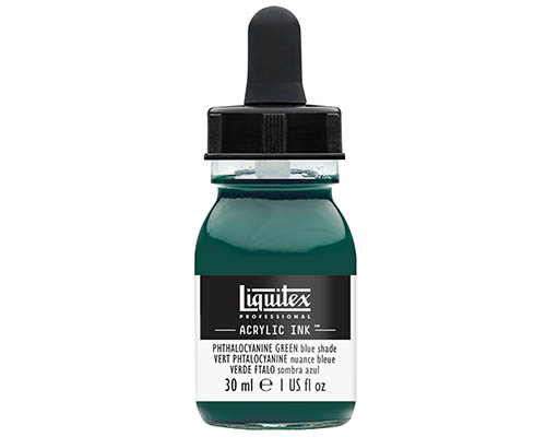 Liquitex Professional Acrylic Ink! – 30mL – Phthalo Green (Blue Shade)